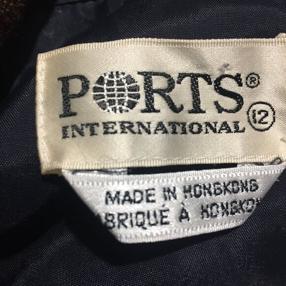 VINTAGE PORTS INTERNATINAL WOOL STRIPED JACKETS SIZE 12 - Picture 10 of 10